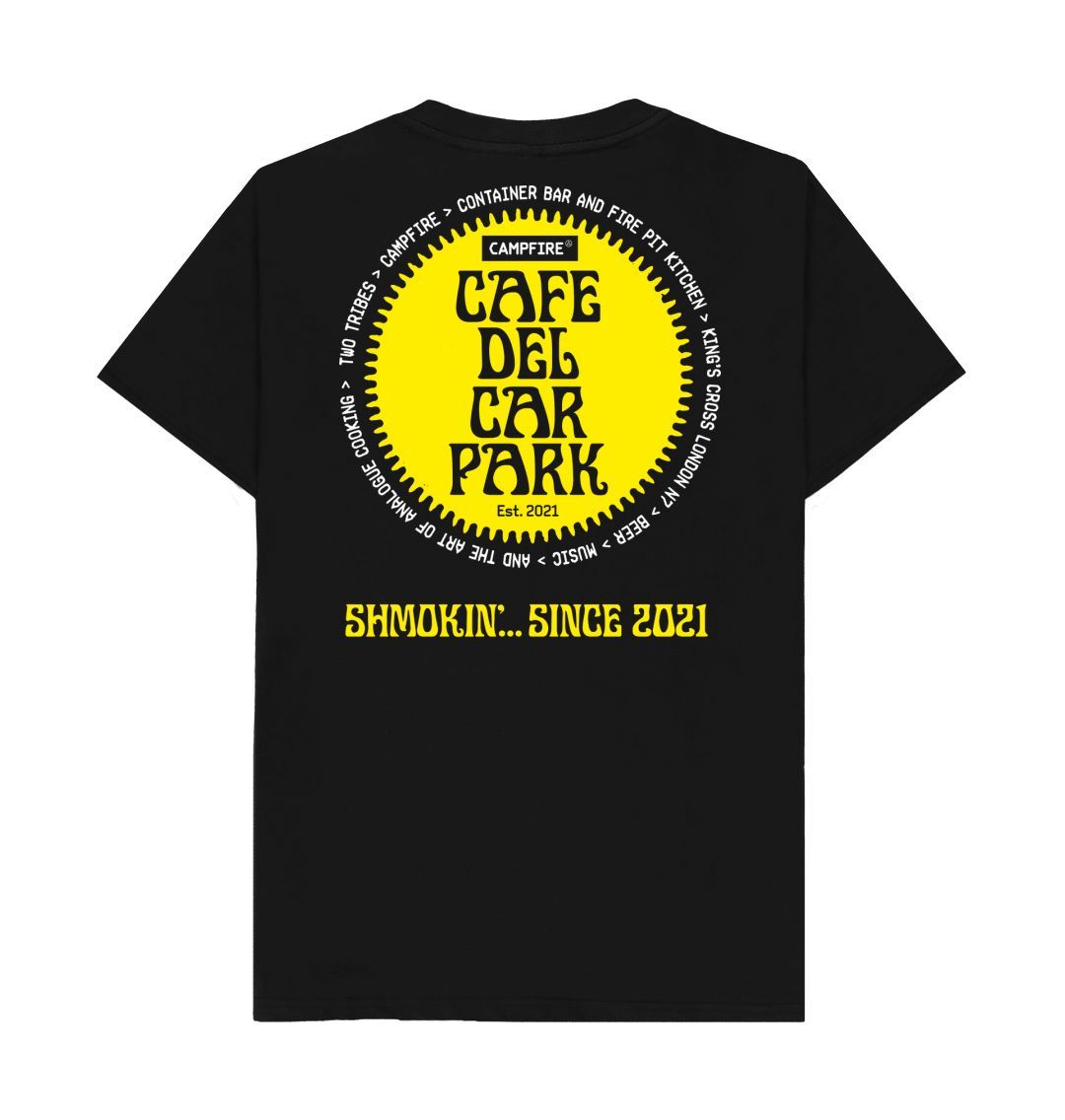 Black Mens Cafe Del Carpark T Shirt