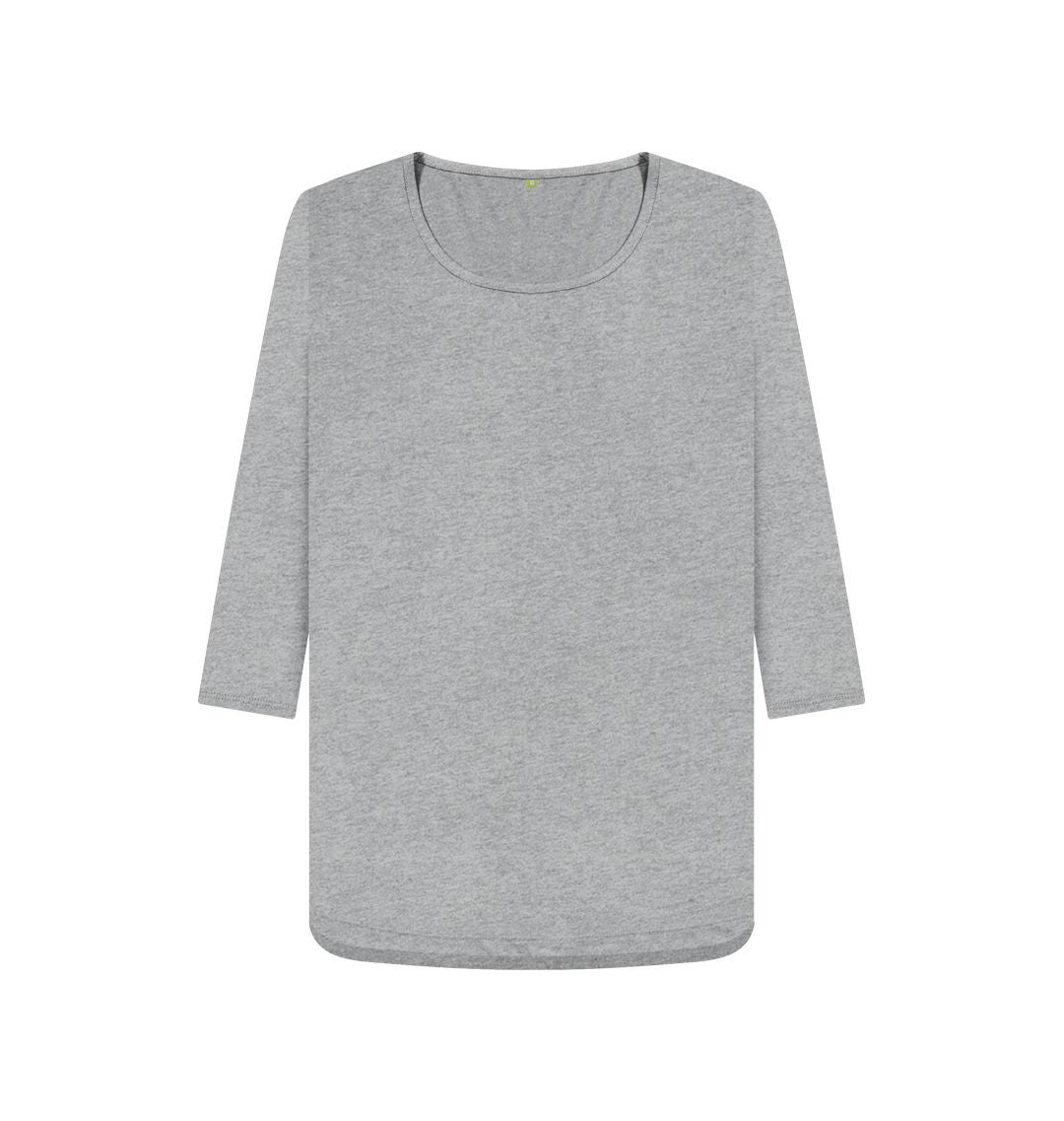 Athletic Grey Womens back print exclamation tee